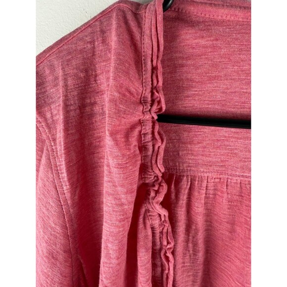 NWT Coldwater Creek Women’s Pink Open Front Cardigan Ruched, Size S, 3/4 Sleeve - Picture 14 of 16